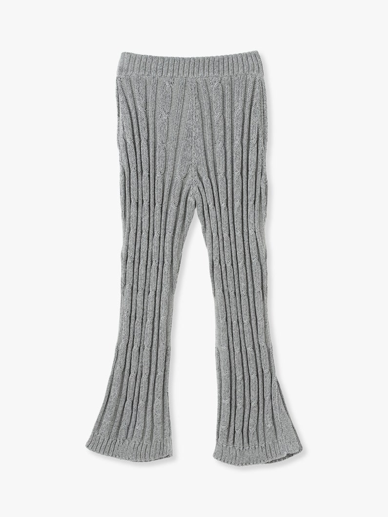 Lame Thread Knit Pants 詳細画像 gray 1