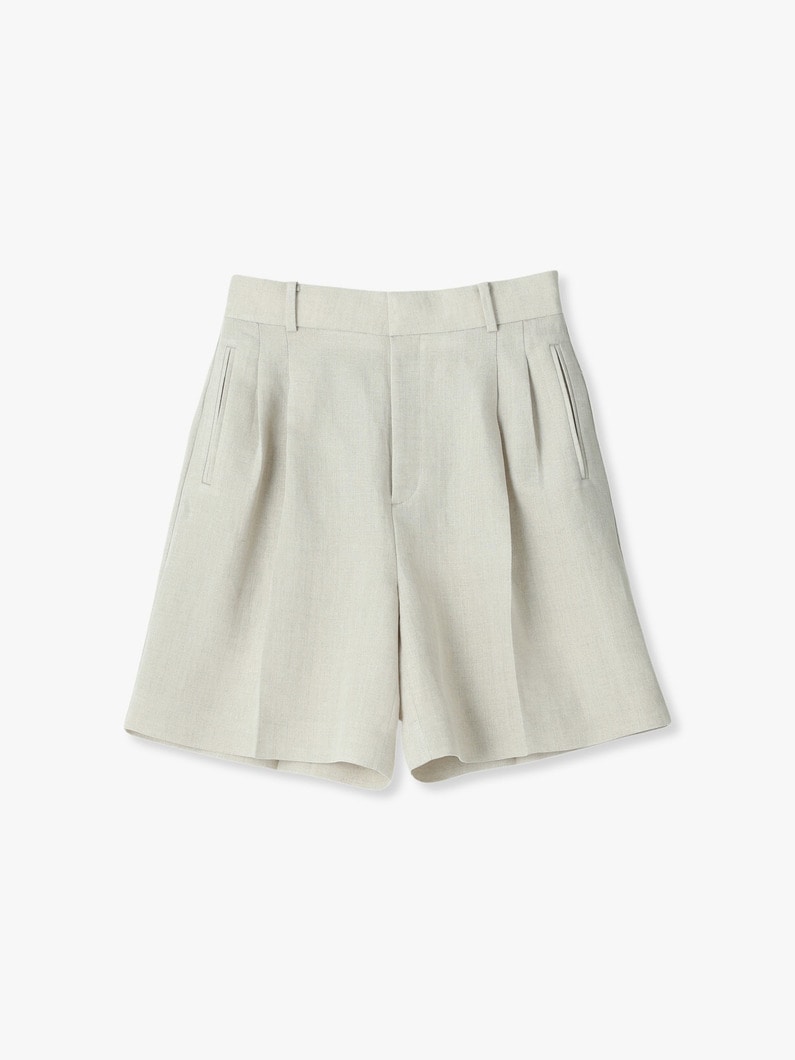 Viscose Linen Shorts 詳細画像 light beige 4