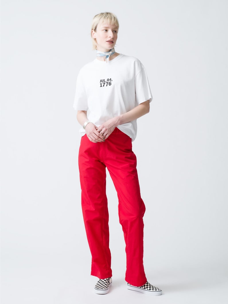 Nylon Color Pants (red/beige/lime) 詳細画像 red 2