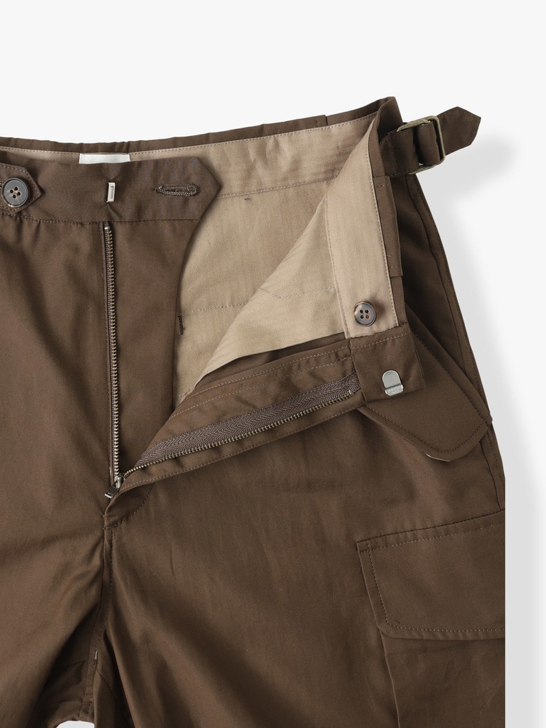 Finx Cotton Cargo Pants (orange/dark brown) 詳細画像 dark brown 2