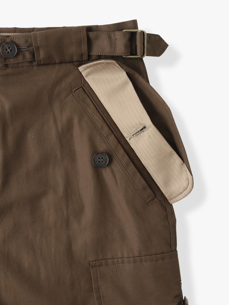 Finx Cotton Cargo Pants (orange/dark brown) 詳細画像 dark brown 4