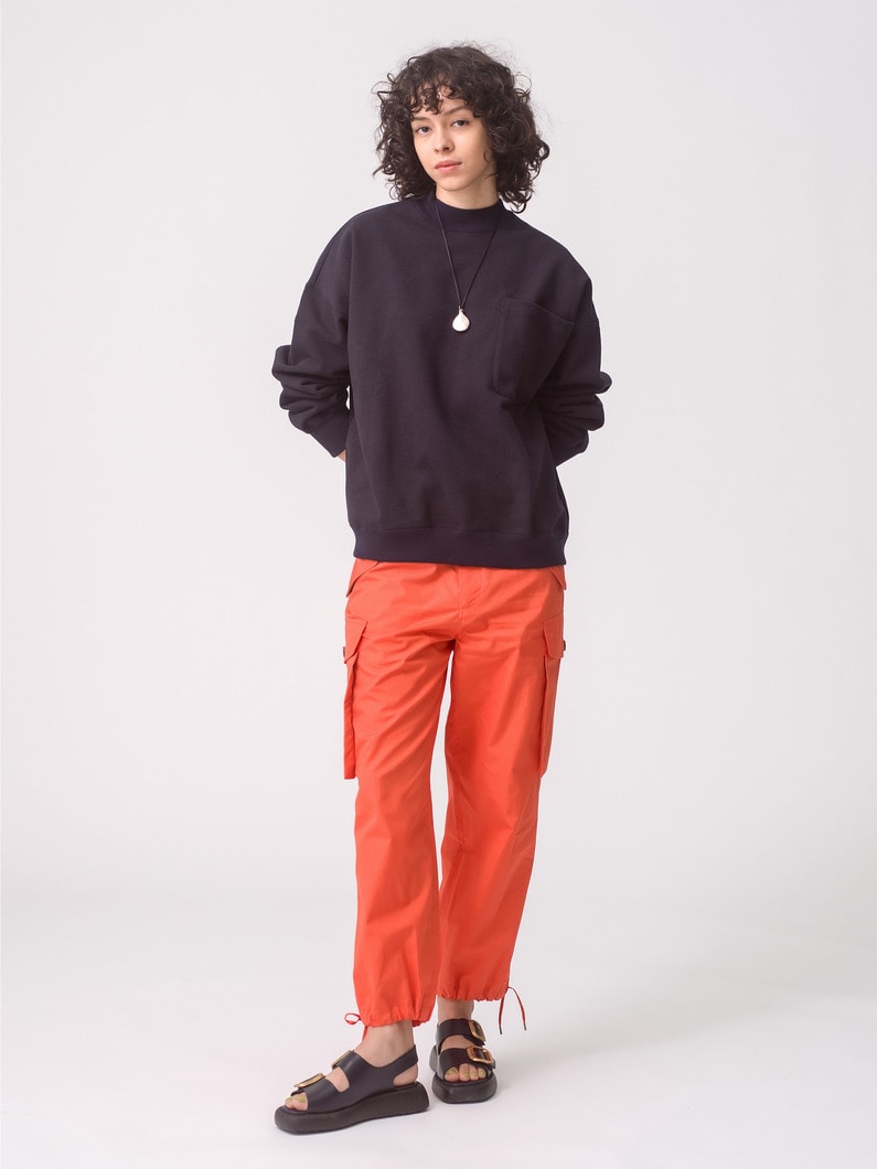 Finx Cotton Cargo Pants (orange/dark brown) 詳細画像 orange 4