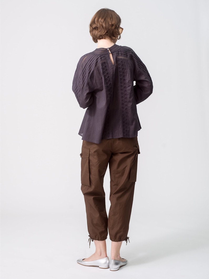 Finx Cotton Cargo Pants (orange/dark brown) 詳細画像 dark brown 2