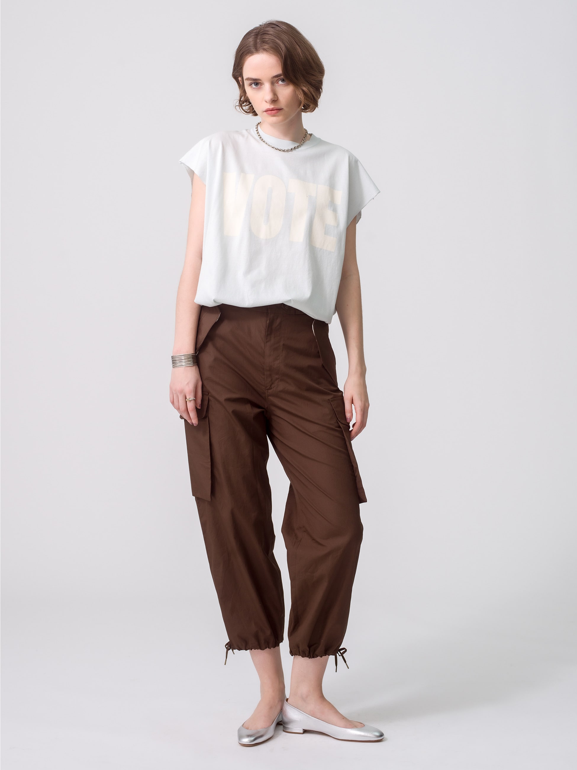 Finx Cotton Cargo Pants (orange/dark brown)｜BOWTE(バウト)｜Ron Herman