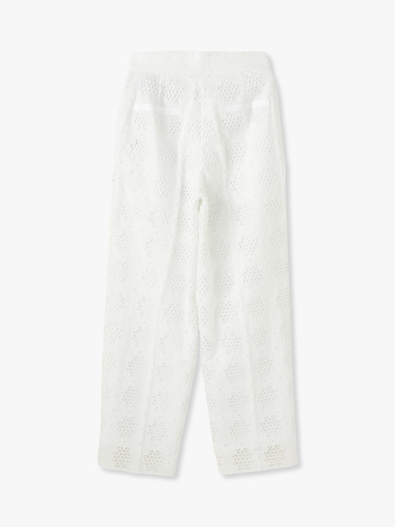 Cotton Embroidery Lace Pants 詳細画像 white 1