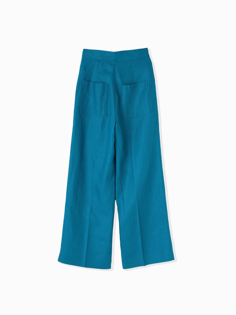 Linen Pants 詳細画像 turquoise 1