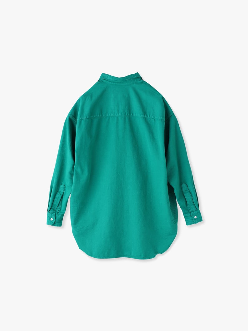 Shirley Italian Cotton Shirt (brown/green/light blue) 詳細画像 brown 1