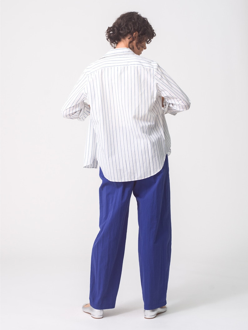 Eileen Cotton Linen Striped Shirt 詳細画像 white 3