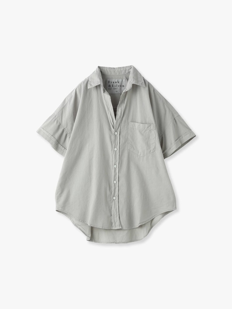 Rose Organic Cotton Voile Shirt 詳細画像 gray 5