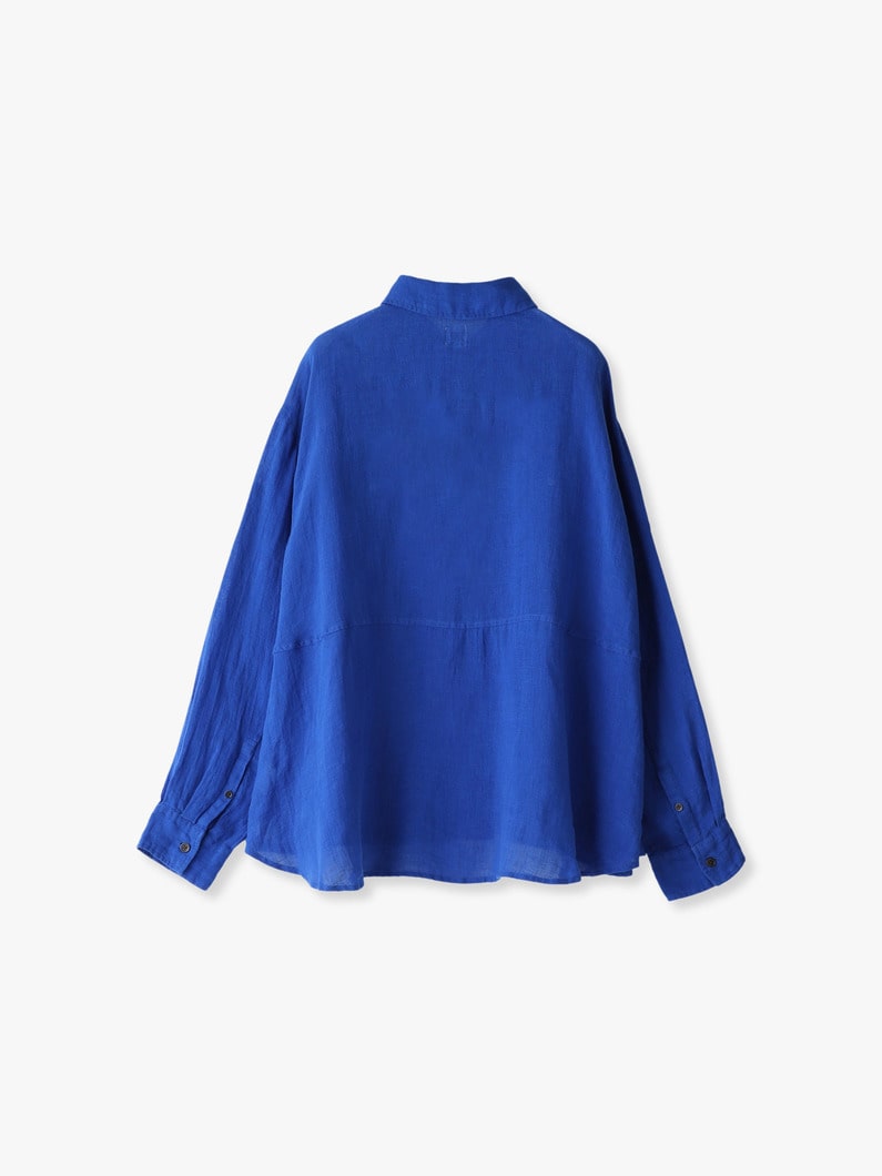 Linen Big Shirt 詳細画像 blue 1