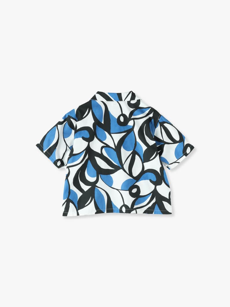Botanical Print Shirt 詳細画像 blue 1