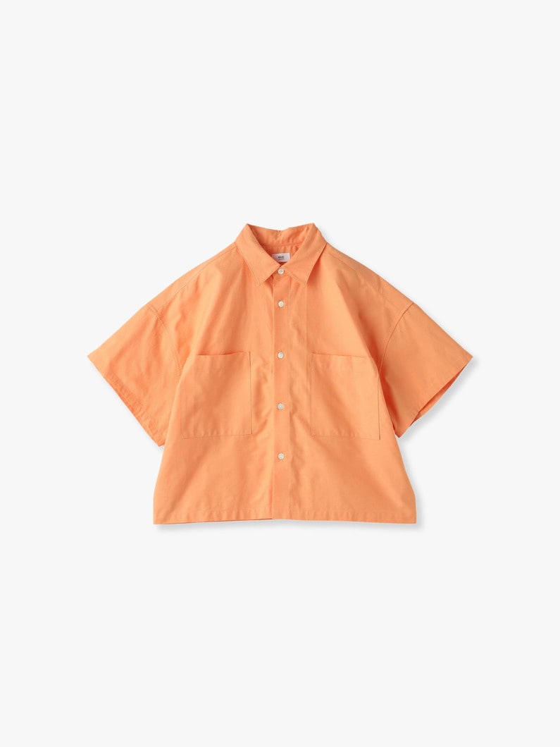 Flat Jacquard Shirt 詳細画像 orange 4