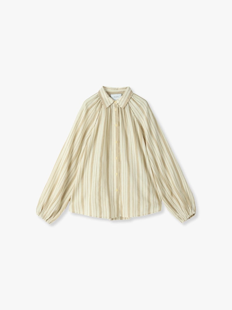 Tiana Striped Shirt 詳細画像 light beige 4