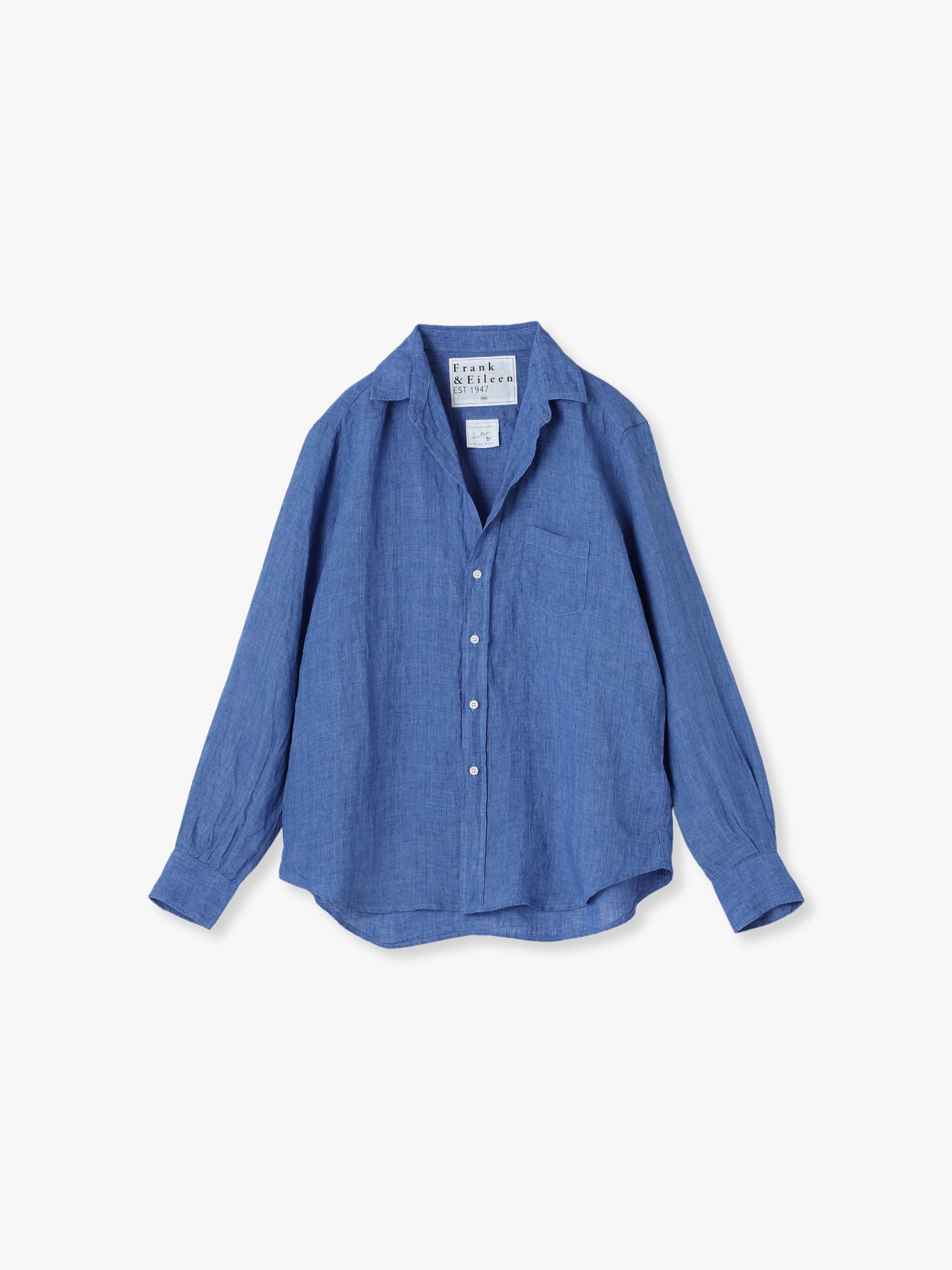 Eileen Italian Linen Shirt (blue)｜Frank＆Eileen(フランク 