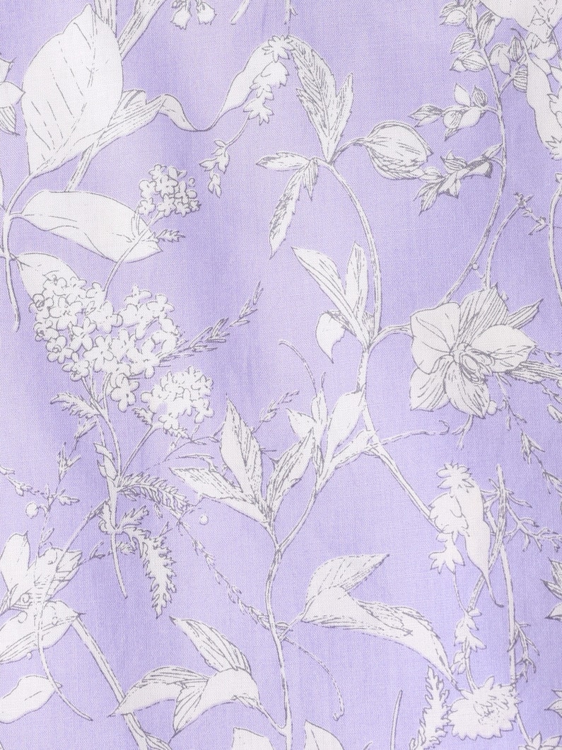 Oversized Botanical Print Shirt 詳細画像 lavender 3