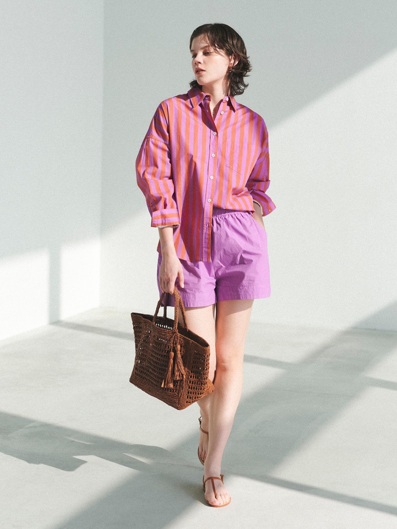 Chiara Striped Shirt 詳細画像 pink 2