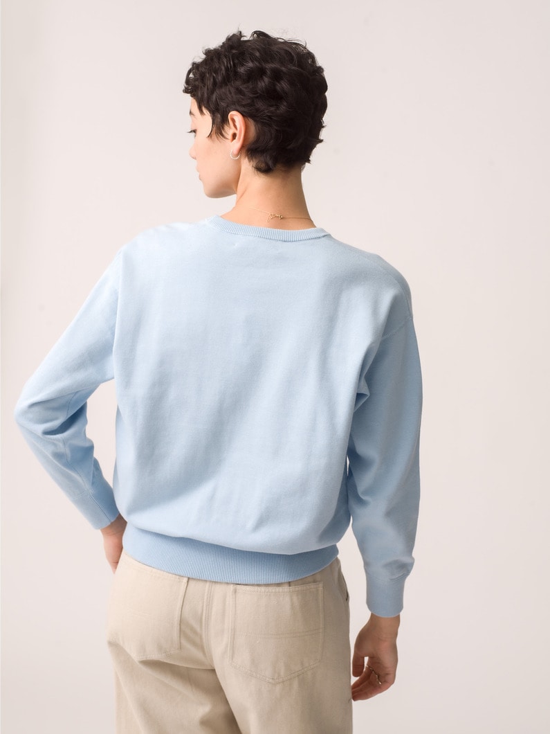 Jacques Knit Pullover (off white / pink / blue) 詳細画像 blue 3