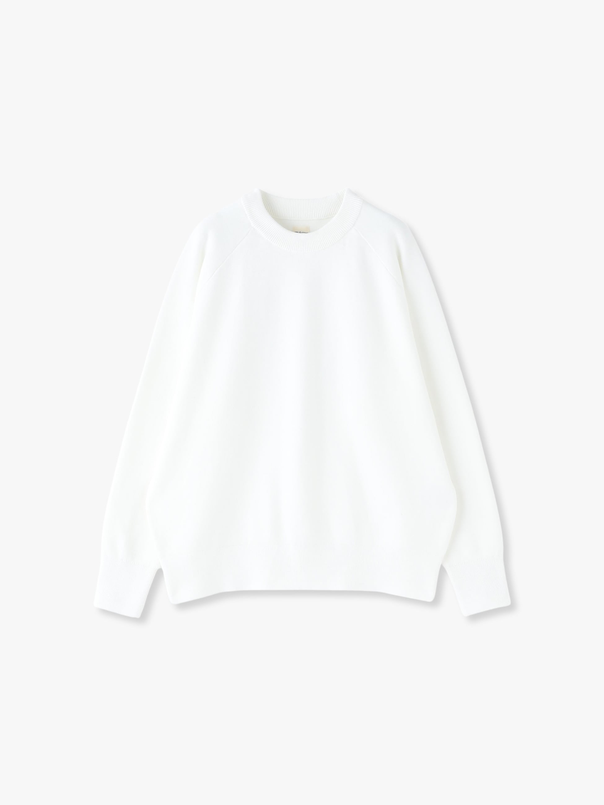 Suvin Cotton Smooth Knit Pullover 詳細画像 white 3