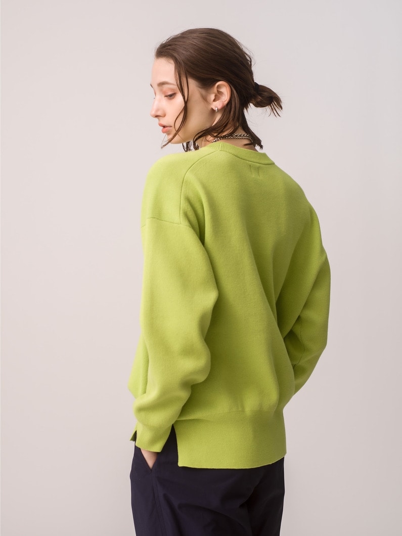 Cotton Knit Pullover 詳細画像 green 2