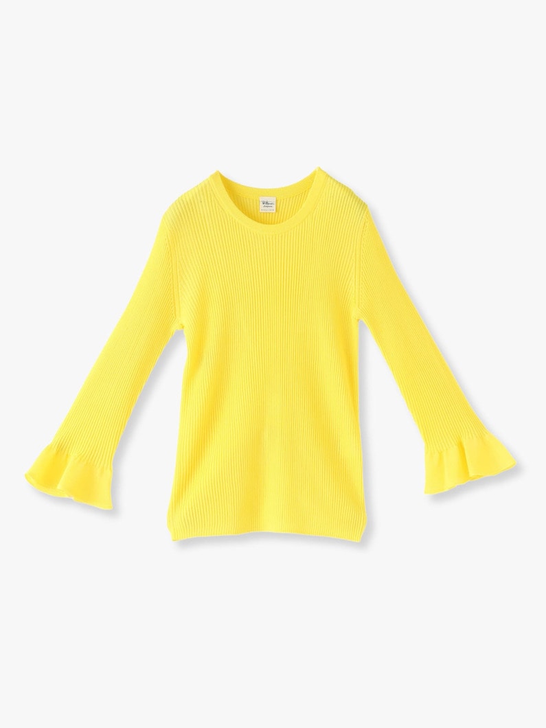 Sparkling Rib Knit Pullover 詳細画像 yellow