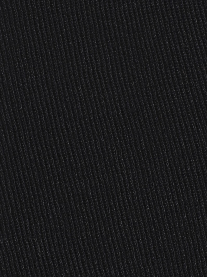 Compact Semi Sheer Collar Knit Pullover 詳細画像 black 3