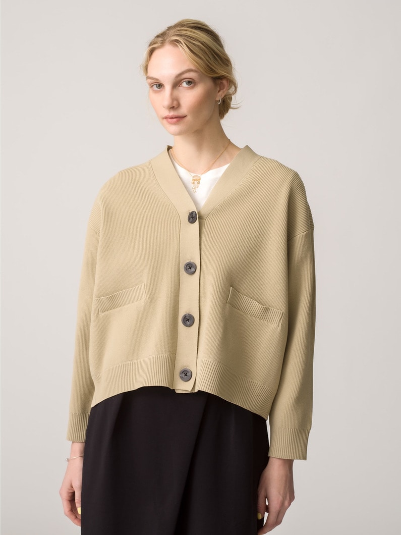 Recycle Polyester Cardigan 詳細画像 beige