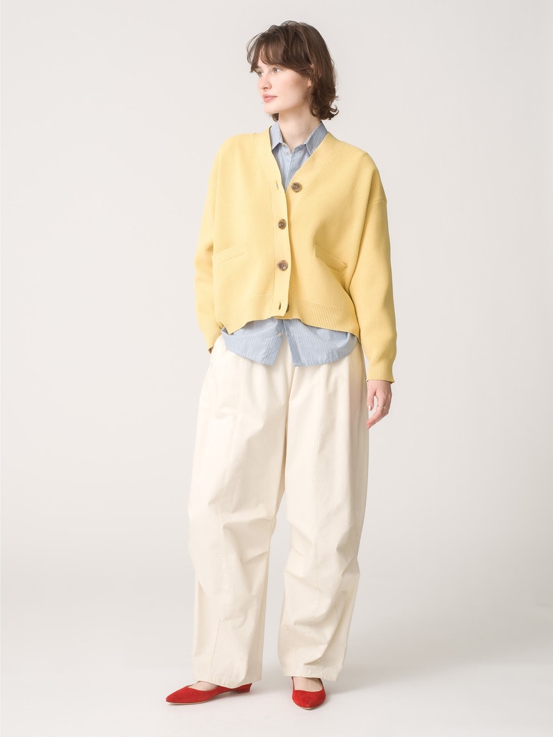 Recycle Polyester Cardigan 詳細画像 yellow 4