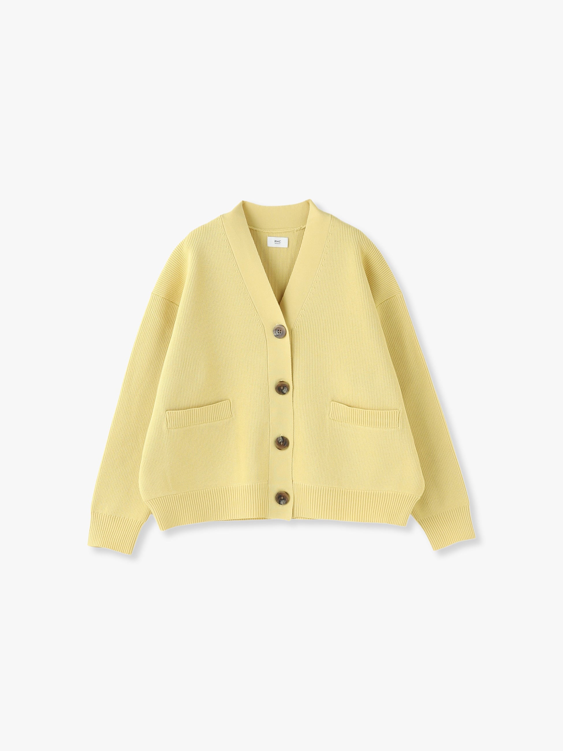 Recycle Polyester Cardigan 詳細画像 yellow 5