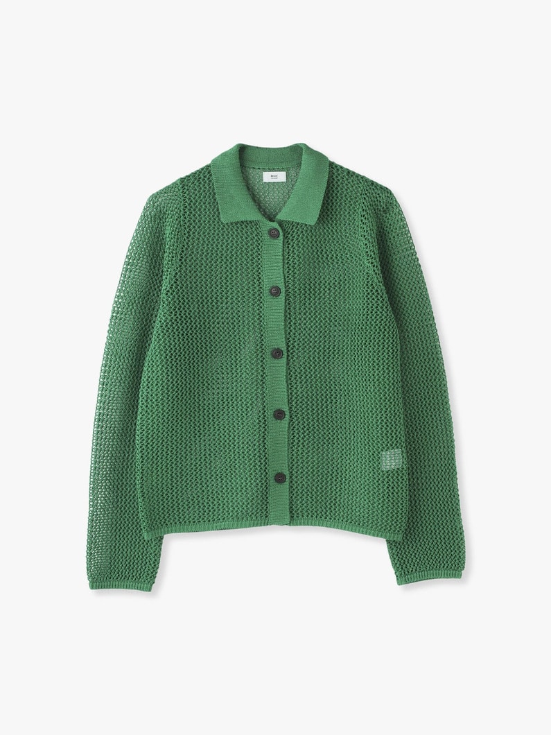 Mesh Knit Shirt 詳細画像 green 5