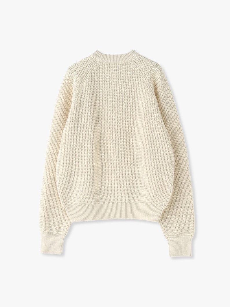 Waffle Knit Pullover 詳細画像 ivory 1