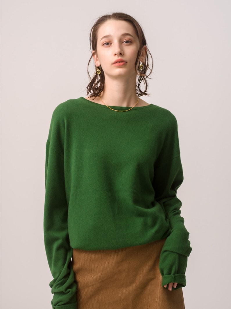 Pisces Cashmere Knit Pullover 詳細画像 green