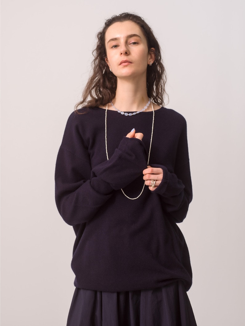 Pisces Cashmere Knit Pullover 詳細画像 navy