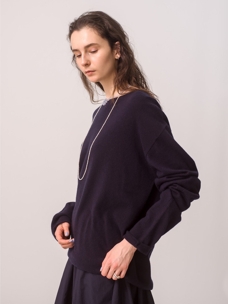 Pisces Cashmere Knit Pullover 詳細画像 navy 2