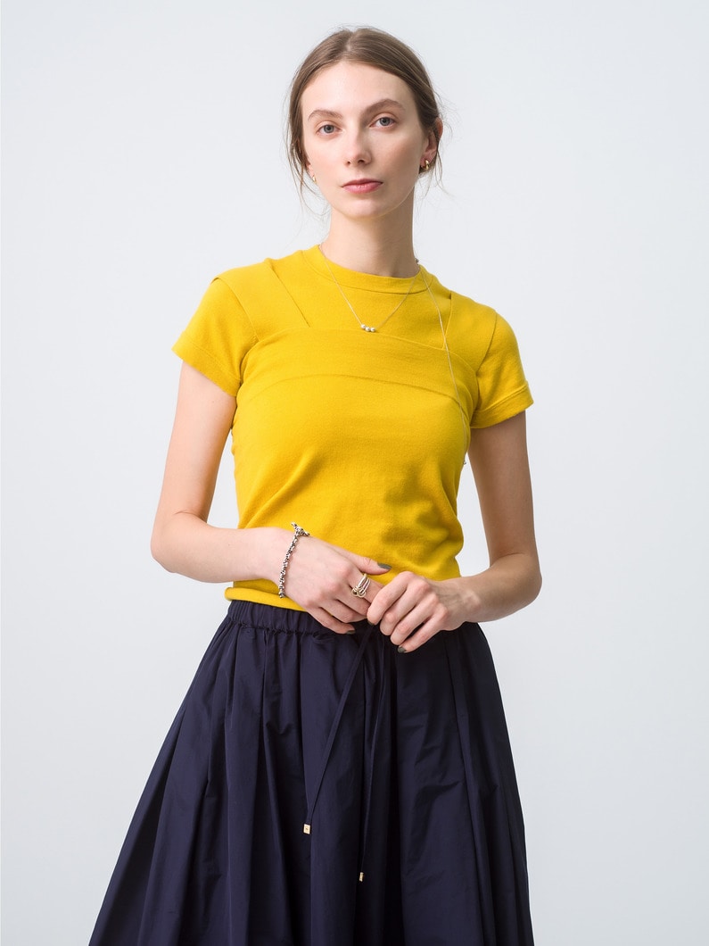 Cara Cotton Cashmere Camisole Top 詳細画像 yellow 2