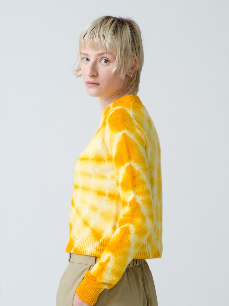 Bullseye Cashmere Knit Pullover 詳細画像 yellow 2