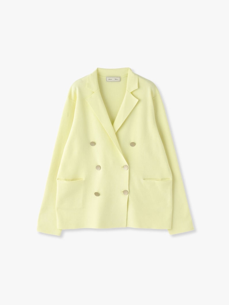 Cotton Silk Knit Jacket（light yellow） 詳細画像 light yellow 4