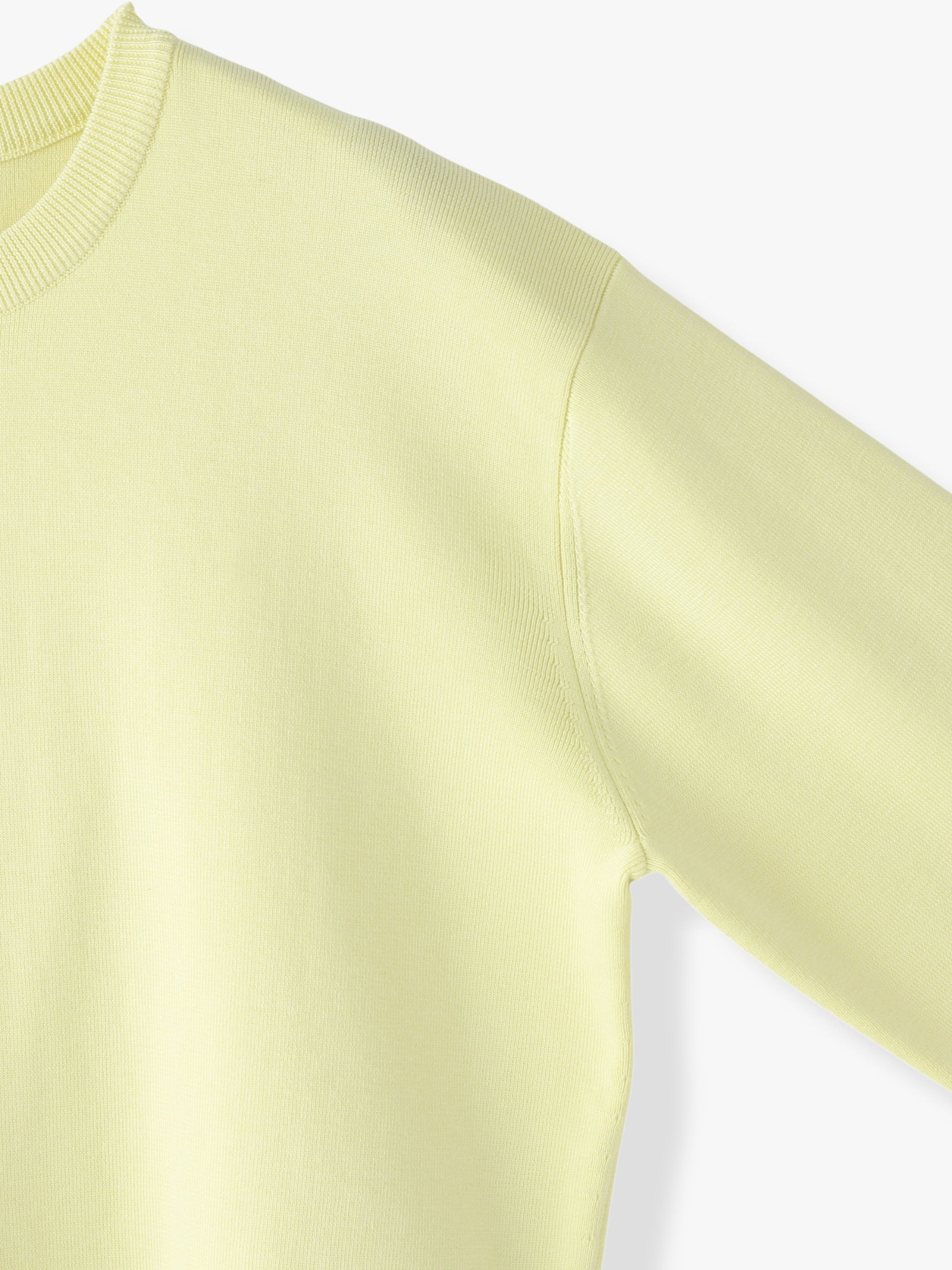 Cotton Silk Knit Pullover（light yellow）｜ebure(エブール)｜Ron Herman