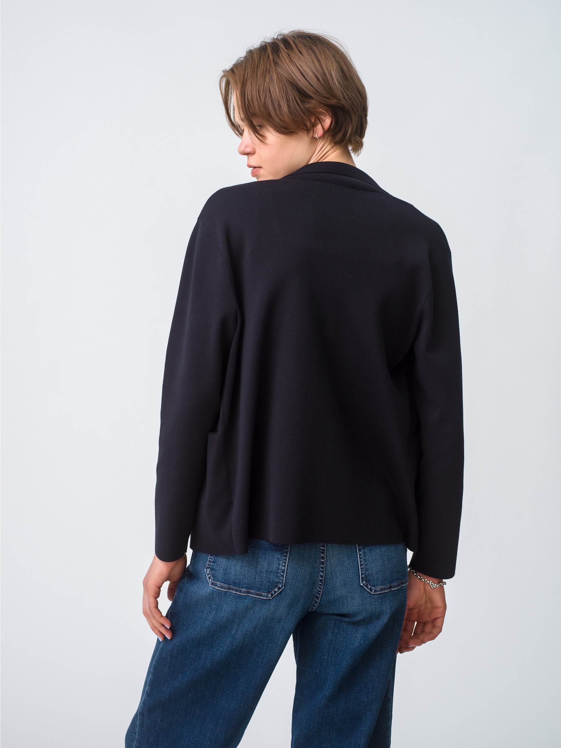 Cotton Silk Knit Jacket｜ebure(エブール)｜Ron Herman