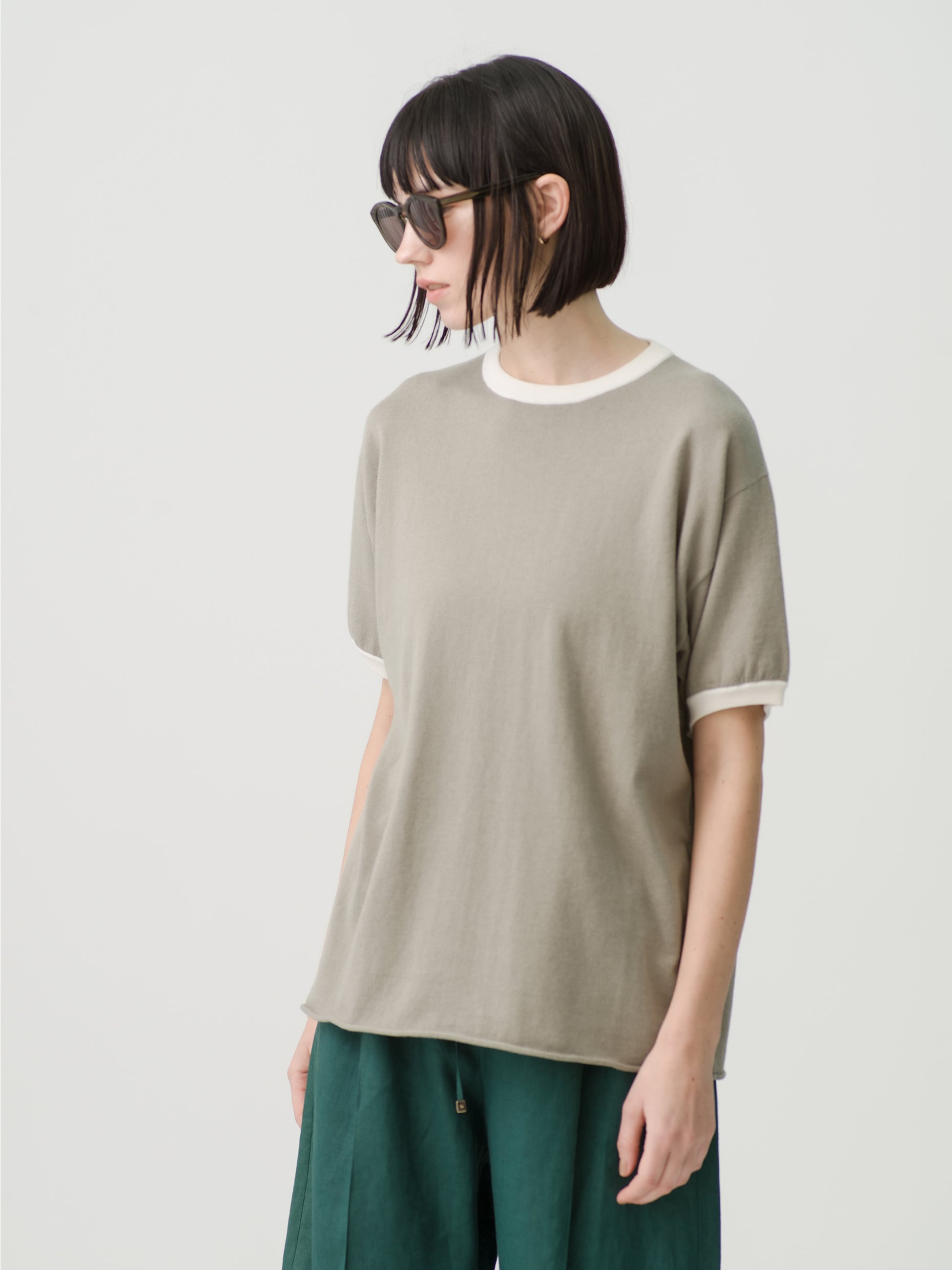 Clark Cotton Cashmere Tee｜extreme cashmere(エクストリーム