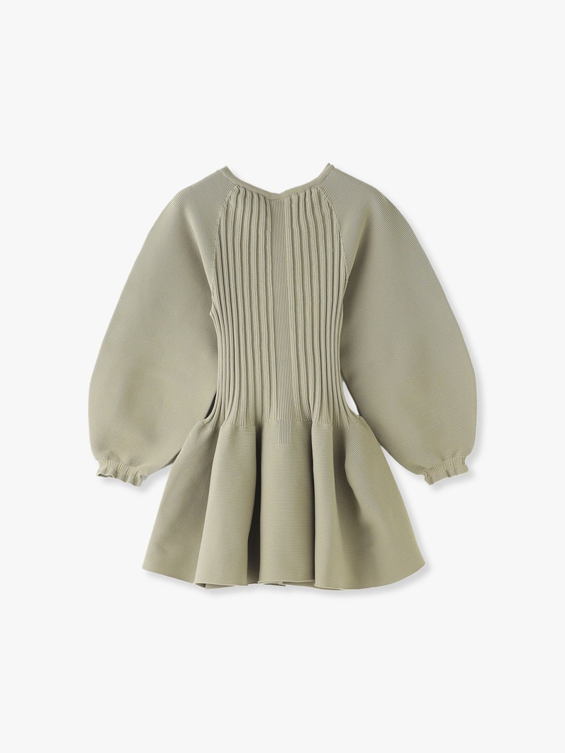Pottery Long Puff Sleeve Flare Top 詳細画像 beige 1