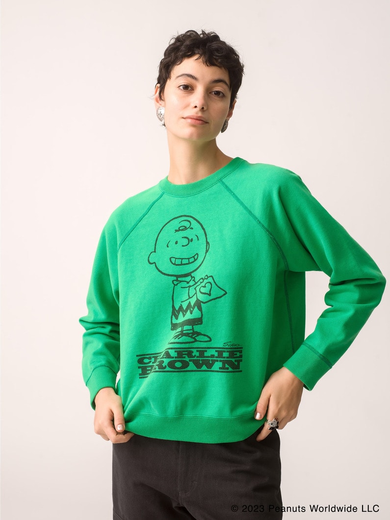 Charlie Brown Sweat Shirt 詳細画像 green 2