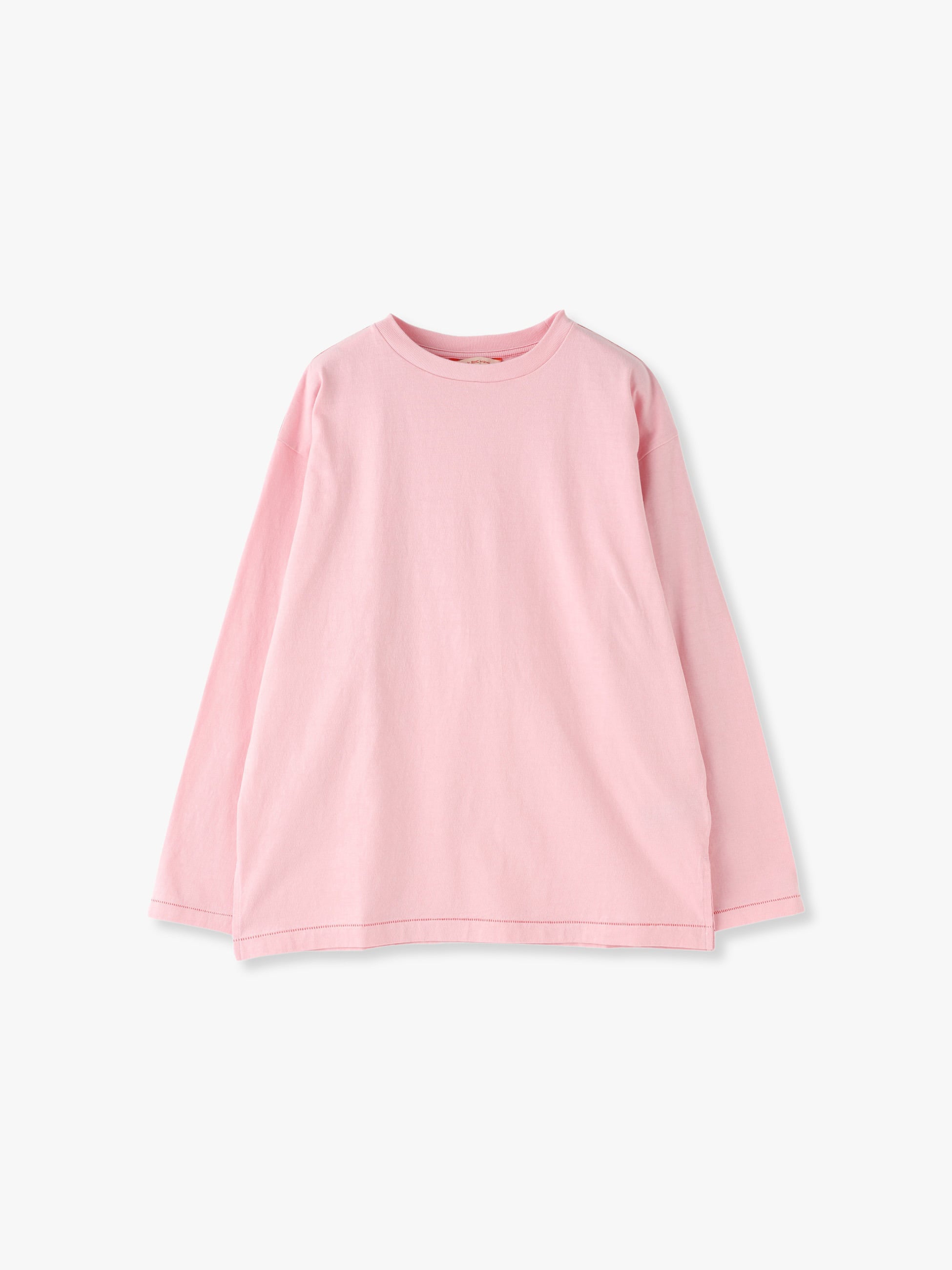 Ollier Long Sleeve Tee (white / pink / navy) 詳細画像 pink 5