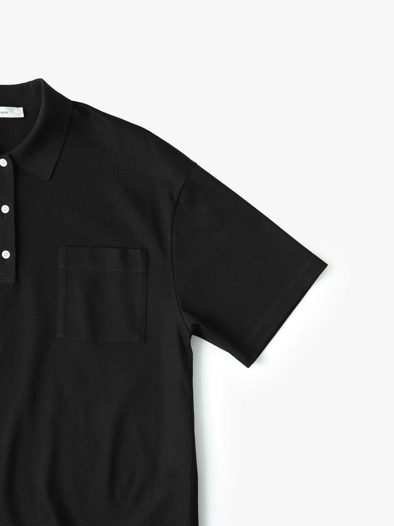 Clear Compact Kanoko Polo Shirt 詳細画像 black 2