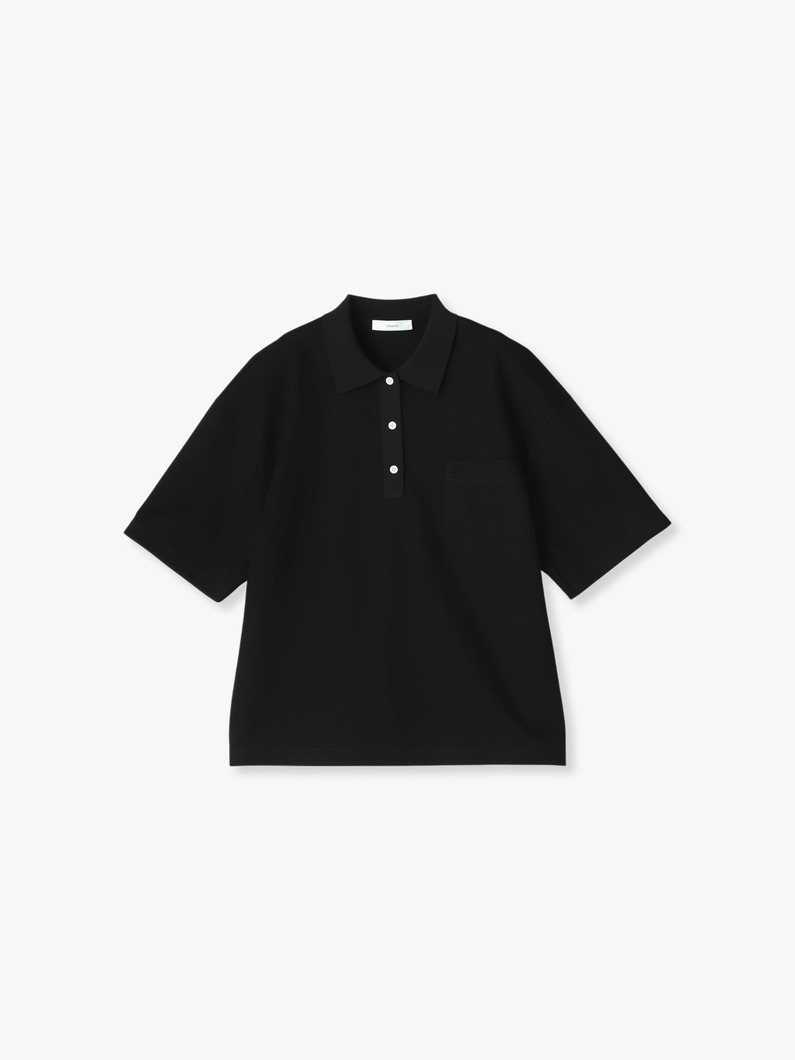 Clear Compact Kanoko Polo Shirt 詳細画像 black 4