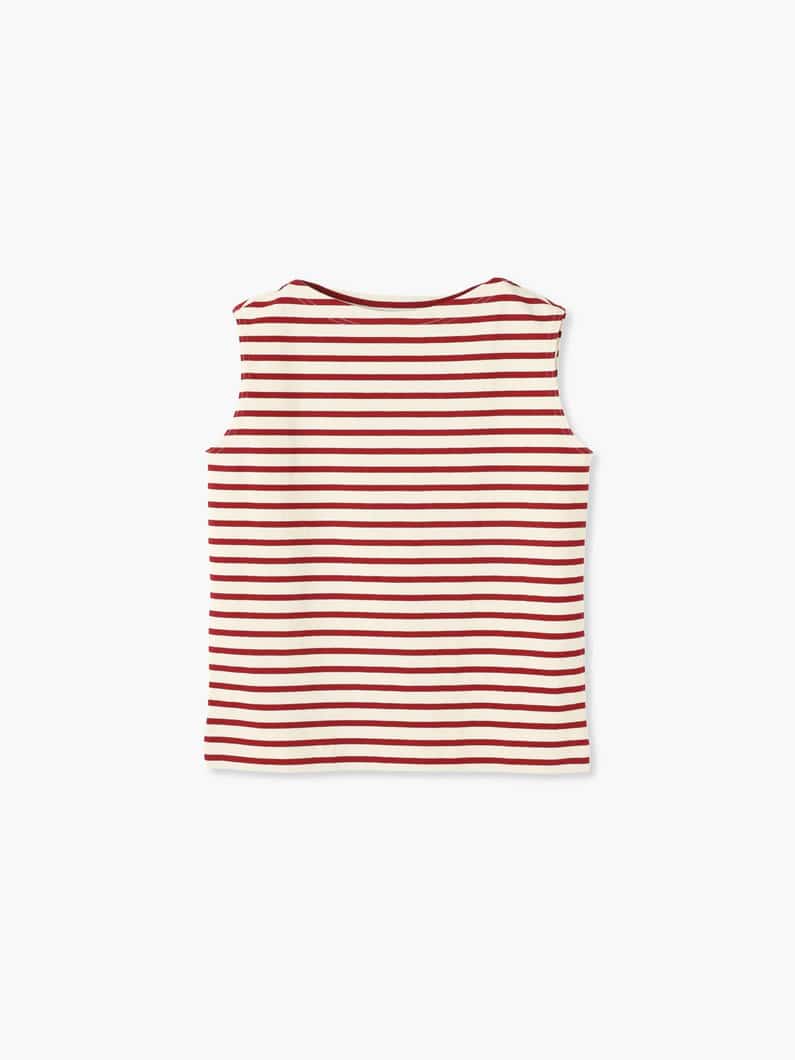 Striped Sleeveless Top (red / blue) 詳細画像 red 5