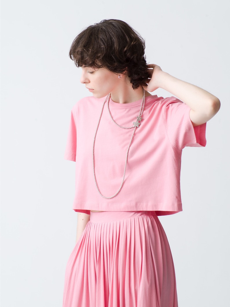 Cropped Tee (pink/red/black) 詳細画像 pink 2