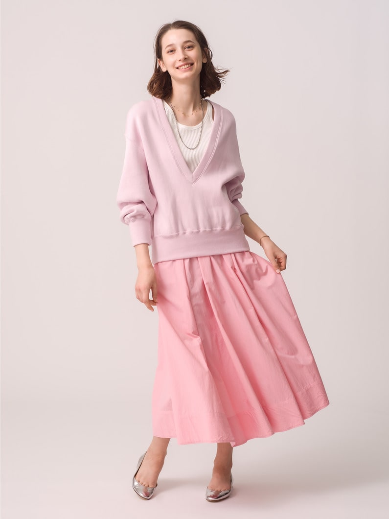 Double Layer V Neck Pullover 詳細画像 pink 3