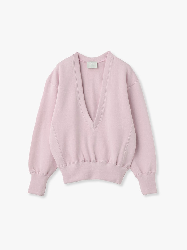 Double Layer V Neck Pullover 詳細画像 pink 5