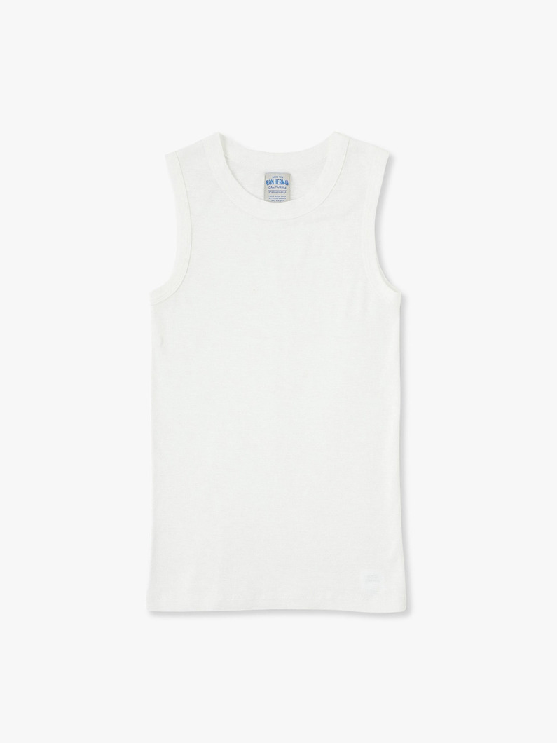 Supima Slub Crew Neck Tank Top | タンクトップ 詳細画像 white 3