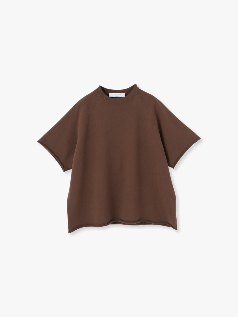 Half Sleeve Cutoff Sweat Shirt 詳細画像 dark brown 1